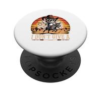 I Don't Give A Rats Donkey Mouse Sarcastic Humor PopSockets Adhesive PopGrip