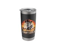 I Don't Give A Rats Donkey Mouse Sarcastic Humor Stainless Steel Insulated Tumbler