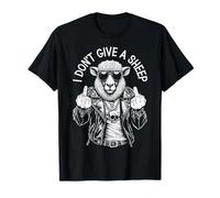 I Don't Give A Sheep Funny Adult Middle Finger Rude Lamb T-Shirt