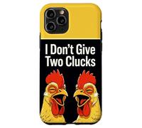 I Don't Give Two Clucks Funny Chickens Case for iPhone 11 Pro