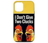 I Don't Give Two Clucks Funny Chickens Case for iPhone 12/12 Pro
