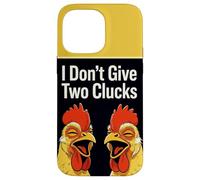I Don't Give Two Clucks Funny Chickens Case for iPhone 14 Pro Max