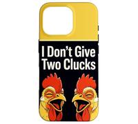 I Don't Give Two Clucks Funny Chickens Case for iPhone 16 Pro