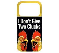 I Don't Give Two Clucks Funny Chickens Case for iPhone 17 Pro