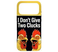 I Don't Give Two Clucks Funny Chickens Case for iPhone 17 Pro Max