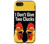 I Don't Give Two Clucks Funny Chickens Case for iPhone SE (2020) / 7/8