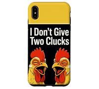 I Don't Give Two Clucks Funny Chickens Case for iPhone XS Max