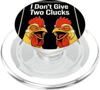 I Don't Give Two Clucks Funny Chickens PopSockets PopGrip for MagSafe