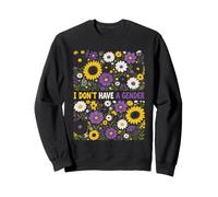 I Don't Have A Gender Non Binary Pride Floral Sweatshirt