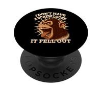 I Dont Have A Screw Loose It Fell Out Funny Gorilla Humor PopSockets Adhesive PopGrip