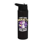 I Don't Have Anxiety I Have Bonus Feelings Stainless Steel Insulated Water Bottle