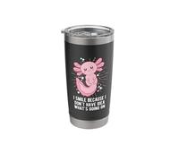 I Dont Have Idea Whats Going On Axolotl Salamander Stainless Steel Insulated Tumbler