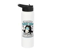 I Don't Have Kids My Cat is Allergic Stainless Steel Insulated Water Bottle