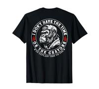 I Don't Have The Time Or The Crayons Funny Monkey (On Back) T-Shirt