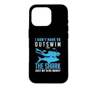 I Don't Have To Outswim The Shark Scuba Dive Diver Diving Case for iPhone 16 Pro
