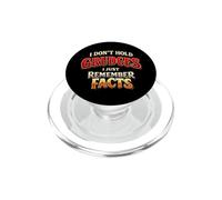 I Don't Hold Grudges I Remember Facts Funny Sarcasm PopSockets PopGrip for MagSafe