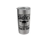 I Don't Just Fly Drones I Crash Them Too Stainless Steel Insulated Tumbler