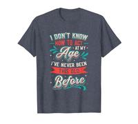 I Don't Know How to Act at My Age T-Shirt, Men, Heather Blue, 5X-Large
