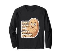 I Don't Know I'm Just A Potato Quirky Lazy Snack |--- Long Sleeve T-Shirt