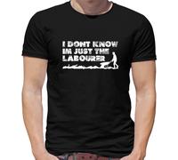I Don't Know I'm Just The Labourer - Mens T-Shirt - Black - XL