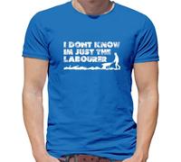 I Don't Know I'm Just The Labourer - Mens T-Shirt - Royal Blue - XL