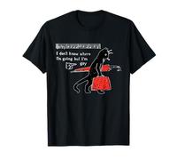 I Don't Know Where I'm Going But I'm Gay Black Cat T-Shirt