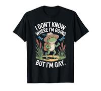I Don't Know Where I'm Going I'm Gay Frog LGBTQ Pride Month T-Shirt