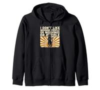 I Don't Like Mornings Funny Sleepy Tomcat Brews Coffee Zip Hoodie
