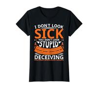 I Don't Look Sick Functional Neurological Disorder Awareness Value Graphic T-Shirt, Women, Black, M
