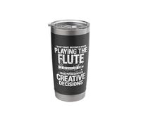 I Dont Make Mistakes When Playing A Flute Stainless Steel Insulated Tumbler