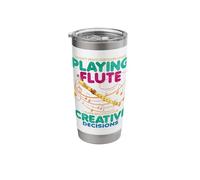 I Dont Make Mistakes When Playing A Flute Stainless Steel Insulated Tumbler