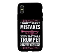 I Don't Make Mistakes When Playing A Trumpet I Make Case for iPhone X/XS