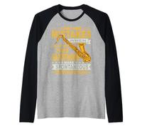 I Don't Make Mistakes When Playing Saxophone Saxophonist Raglan Baseball Tee