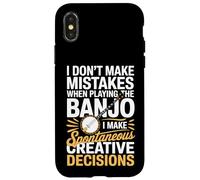 I Don't Make Mistakes When Playing The Banjo Case for iPhone X/XS