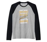 I Dont Make Mistakes When Playing The Flute Raglan Baseball Tee