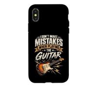 I DON'T MAKE MISTAKES WHEN PLAYING THE GUITAR Funny Music Case for iPhone X/XS