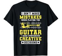 I Don't Make Mistakes When Playing The Guitar, Guitarists T-Shirt(Small)