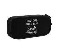 I Don't Mean to Be Rude But Shut Up and of f Pencil Bag Large Capacity Double Layer of Fice School Por Table Pencil Case
