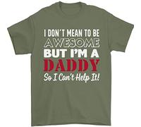 I Dont Mean to but Im a Daddy Fathers Day Mens T-Shirt 100% Cotton