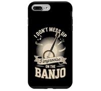 I Dont Mess Up I Improvise On The Banjo Player Case for iPhone 7 Plus/8 Plus