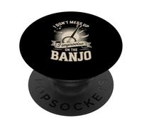 I Dont Mess Up I Improvise On The Banjo Player PopSockets Adhesive PopGrip