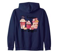 I Don't Need A Valentine Just Coffee Love Zip Hoodie
