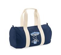 I Don't Need a Weapon I Am The One, Karate, Martial Arts, Judo, Taekwondo Lovers Gift, Barrel Bag, Holdall Zip Sports Duffle Bag. (French Navy)