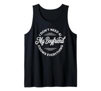 I Don't Need AI My Boyfriend Knows Everything Funny Joke Tank Top
