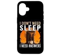 I Don't Need Sleep I Need Answers Shirt Funny Coffee Case for iPhone 16