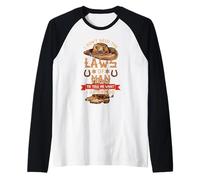 I Don't Need The Laws of Man I Oughta Do Western Costume Raglan Baseball Tee