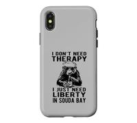 I Don't Need Therapy I Just Need Liberty in Souda Bay Design Case for iPhone X/XS