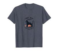 I Don't Need Therapy I Just Need My Cat Funny Pet Lover T-Shirt, Men, Heather Blue, M