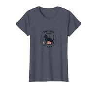 I Don't Need Therapy I Just Need My Cat Funny Pet Lover T-Shirt, Women, Heather Blue, M
