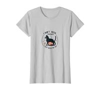 I Don't Need Therapy I Just Need My Cat Funny Pet Lover T-Shirt, Women, Silver, M